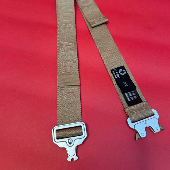 Afends Recycled Utility Belt – Tan Canvas Streetwear Accessory with Metal Buckle - Picture 3 of 12